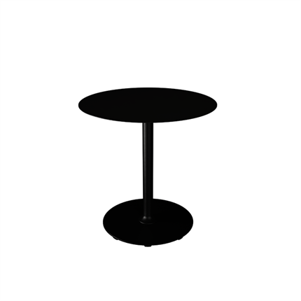 Rundt cafebord i sort